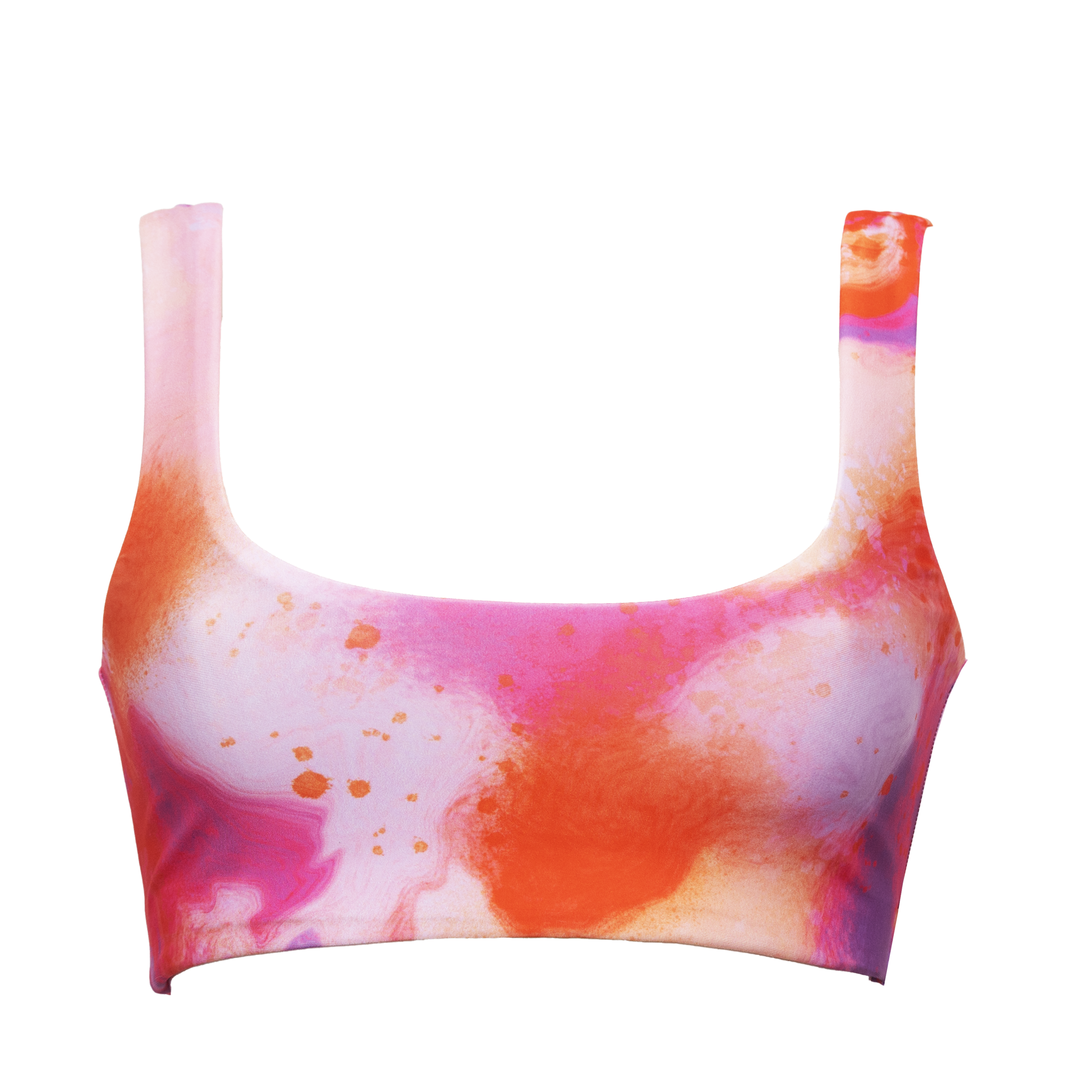 Britt Bikini Top, Pink Marble - Image 5