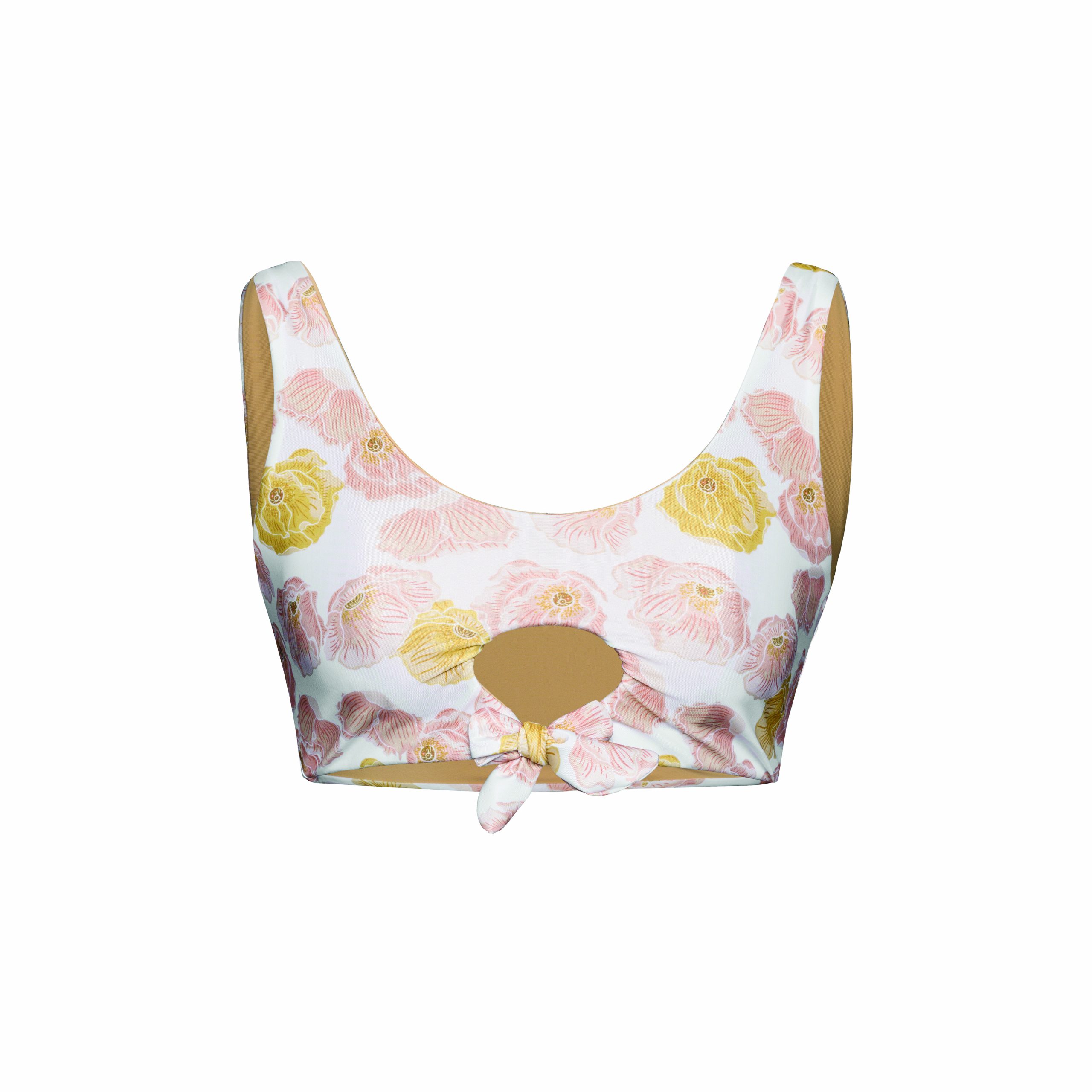 Amber Bikini Top, Floral - Image 3
